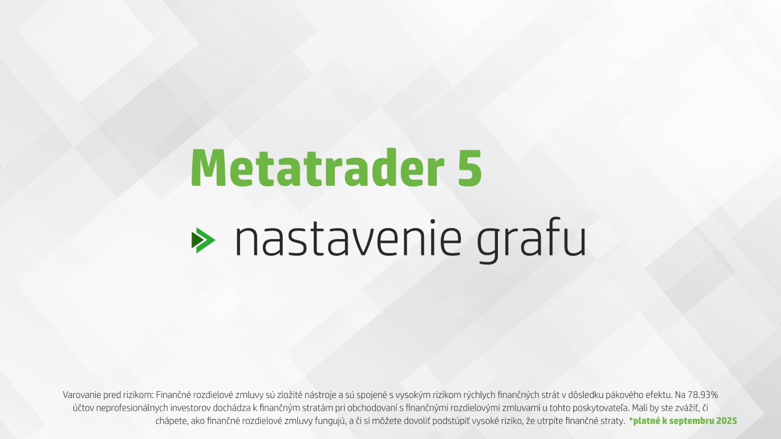 Wonderinterest | Nastavenie grafu