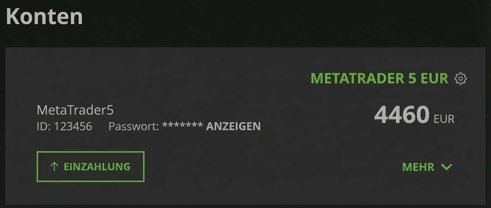 Client Zone - MetaTrader ID